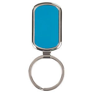 Laser Engraved Rectangle Metal Key Chain