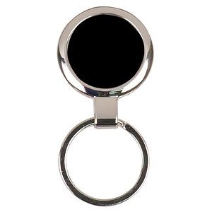 Laser Engraved Round Metal Key Chain