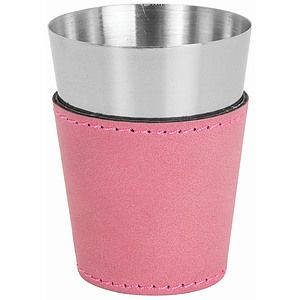 Pink 2 Oz. Leatherette Shot Glass