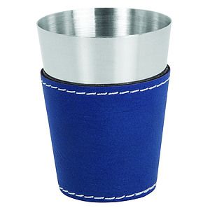 BlueSilver 2 Oz. Leatherette Shot Glass