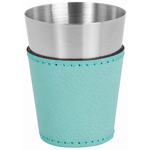 Teal 2 Oz. Leatherette Shot Glass