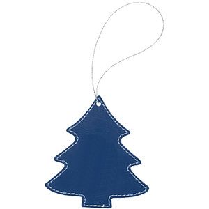 BlueSilver Leatherette Tree Ornament