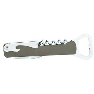 5.25 Gray Leatherette Bottle Opener