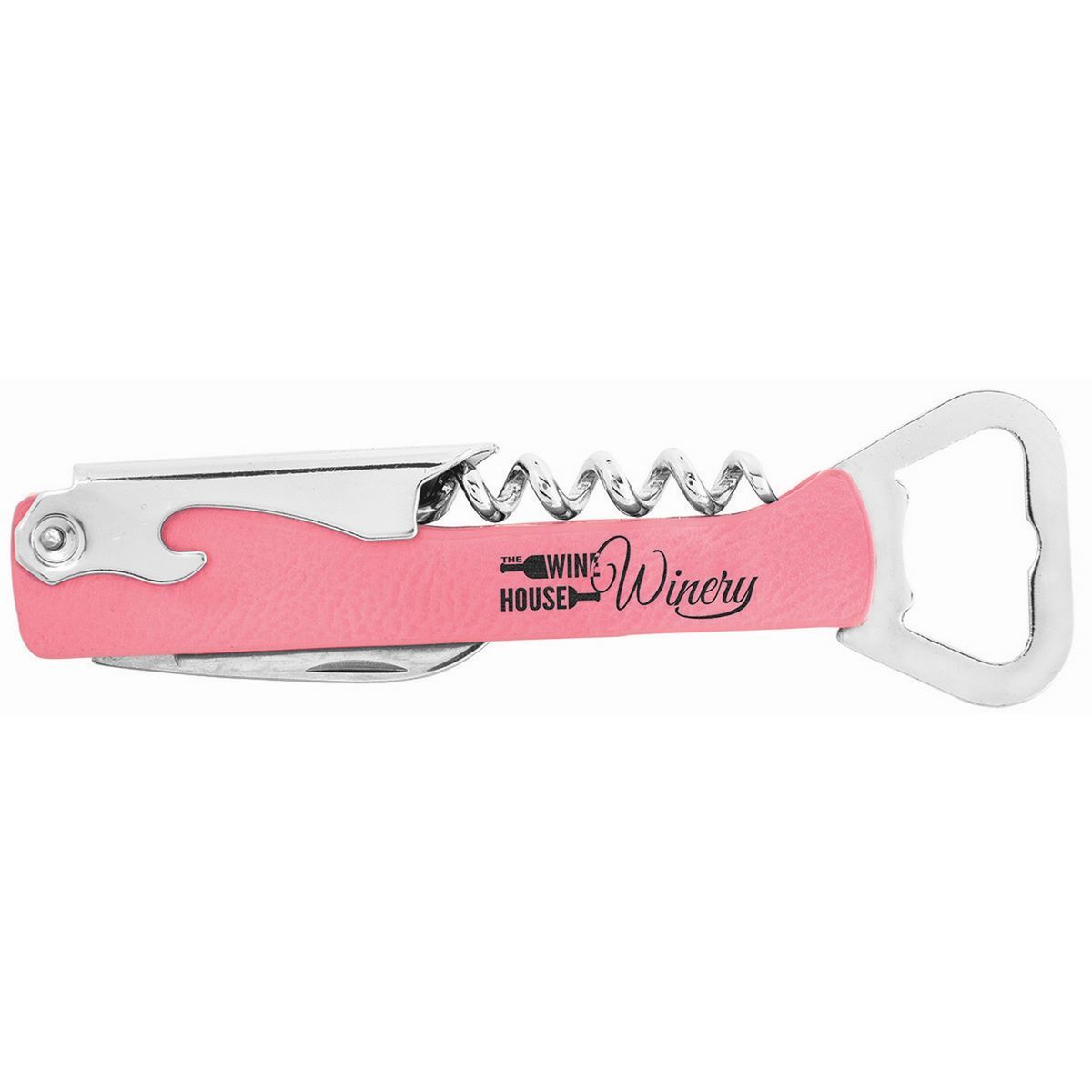 5.25 Pink Leatherette Bottle Opener