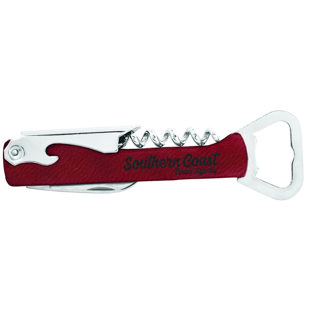 5.25 Rose Leatherette Bottle Opener