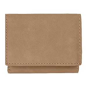 Light Brown Leatherette Trifold Wallet (4 x 3)
