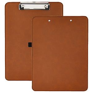 Rawhide Brown Laser Engraved Leatherette Clipboard