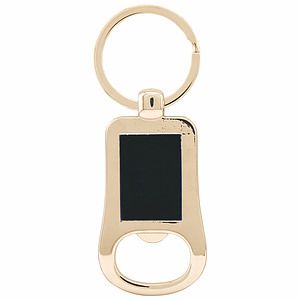 2 18 SilverBlack Laser Engraved Bottle Opener Keychain