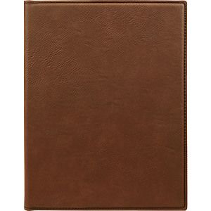 Dark Brown Leatherette Portfolio (7 x 9)