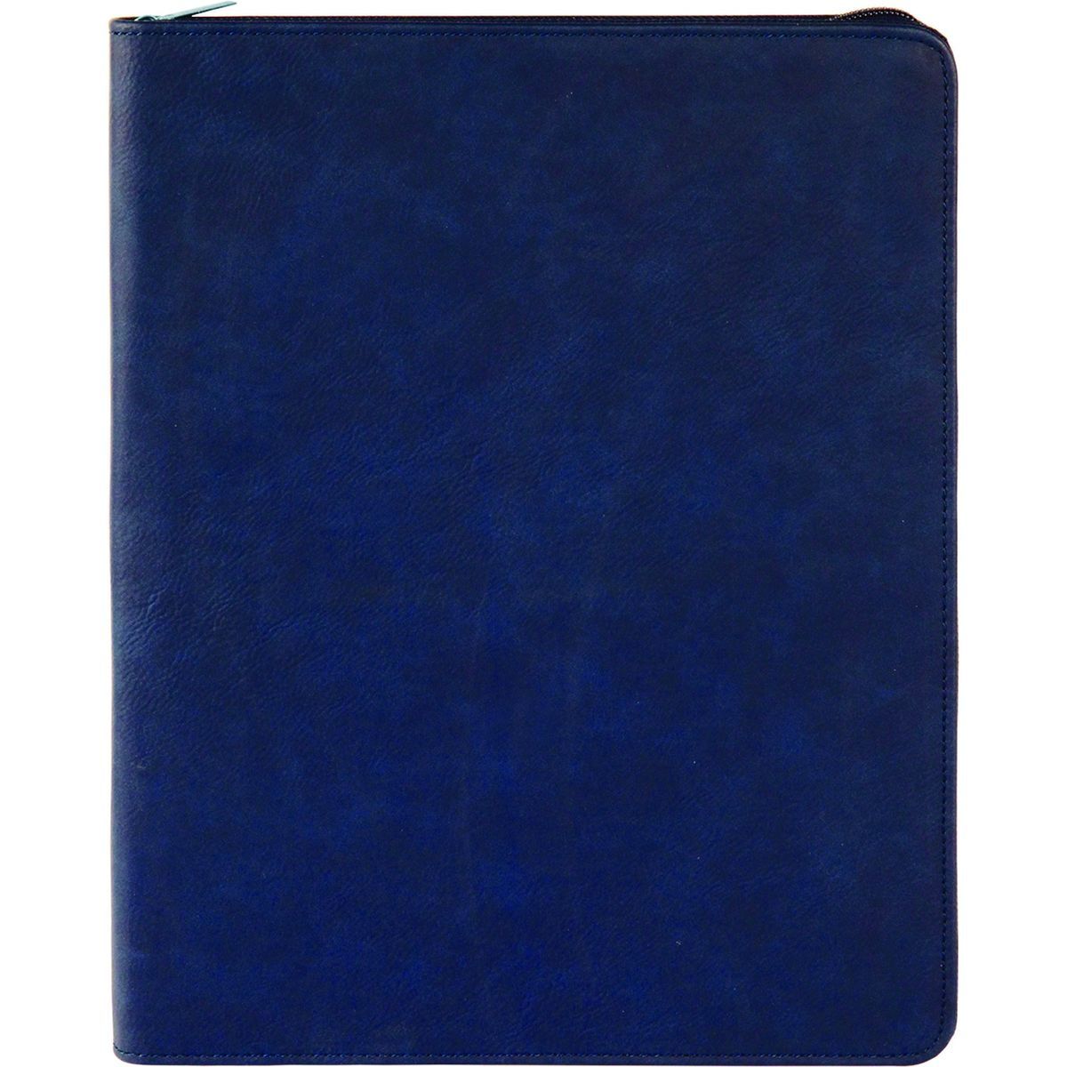 Blue Leatherette Portfolio wZipper (9.5 x 12)