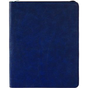 Blue Leatherette Portfolio wZipper (9.5 x 12)