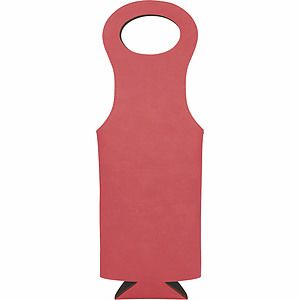 Pink Leatherette Wine Bag