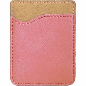 Pink Leatherette Phone Wallet (2 38 x 3 18)