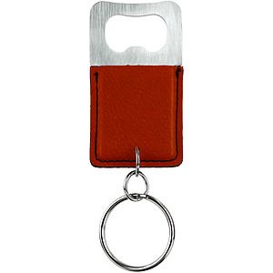 Rawhide Leatherette Bottle Opener Keychain (2.75 x 1.5)