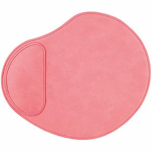 Pink Leatherette Mouse Pad (9 x 10.25)