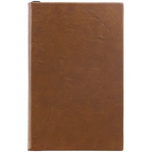 Dark Brown Leatherette Journal (5.25 x 8.25)