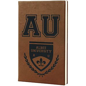 Dark Brown Leatherette Journal (5.25 x 8.25)