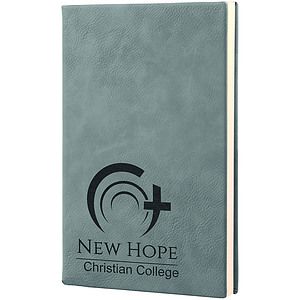 Gray Leatherette Journal (5.25 x 8.25)