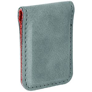 Gray Leatherette Money Clip (1.75 x 2.5)