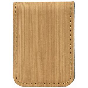 Bamboo Laser Engraved Leatherette Money Clip (1 34 x 2 12)