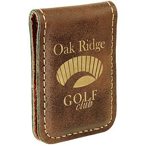 RusticGold Leatherette Money Clip (1.75 x 2.5)