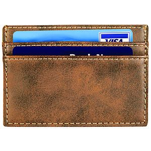 RusticGold Leatherette Wallet Clip (4 x 2.75)
