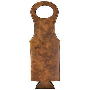 Rustic  Gold Leatherette Wine Bag