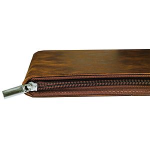 RusticGold Leatherette Portfolio wZipper (9.5 x 12)