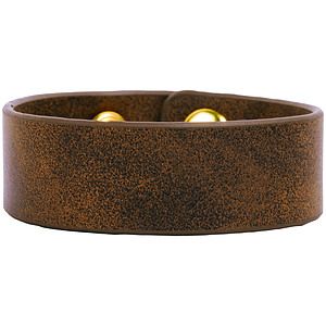 RusticGold Leatherette Cuff Bracelet (9.5 x 1)