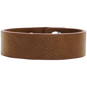 Dark Brown Youth Leatherette Bracelet (8.5 x 0.75)
