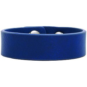 Blue Youth Leatherette Bracelet (8.5 x 0.75)