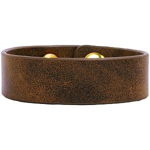 8.5 x 0.75 RusticGold Youth Leatherette Bracelet