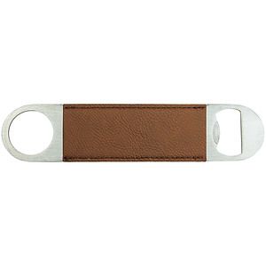 1.5 x 7 Dark Brown Leatherette Bottle Opener