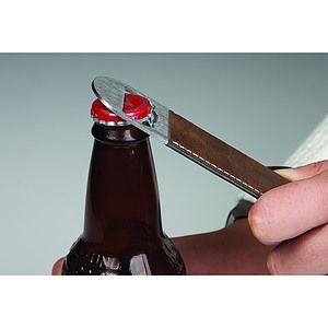 1.5 x 7 RusticGold Leatherette Bottle Opener