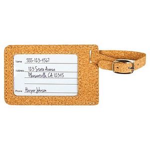 4.25 x 2.75 Cork Luggage Tag