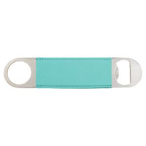 1.5 x 7 Teal Leatherette Bottle Opener