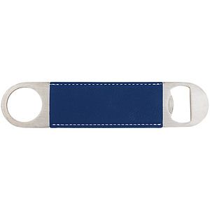 1 12 x 7 BlueSilver Laser Engraved Leatherette Bottle Opener