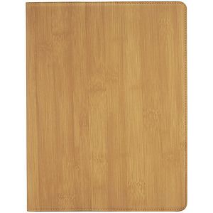9 12 x 12 Bamboo Laser Engraved Leatherette Portfolio with Notepad