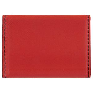 3 34 x 2 34 Red Laser Engraved Hard Business Card Holder