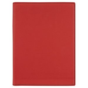 7 x 9 Red Laser Engraved Small Portfolio with Notepad