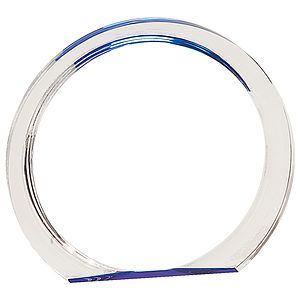 5 38 Blue Round Halo Acrylic Award