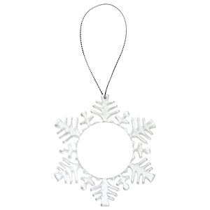 4.12 Clear Snowflake Ornament