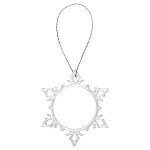 3.62 Clear Snowflake Ornament
