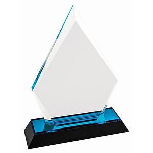 7 Blue Arrow Point Impress Acrylic Award