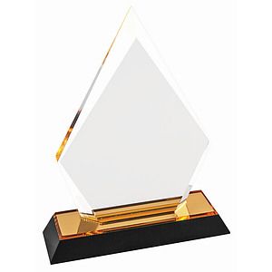 7 Gold Arrow Point Impress Acrylic Award