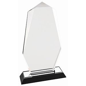 9 Silver Octagon Point Impress Acrylic Award
