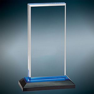 5 x 8 Blue Beveled Impress Acrylic Award