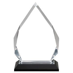 5 14 x 8 34 Silver Diamond Impress Acrylic Award