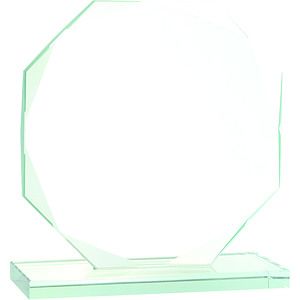 6 Octagon Jade Glass Award