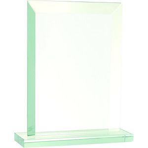 7 34 Rectangle Jade Glass Award